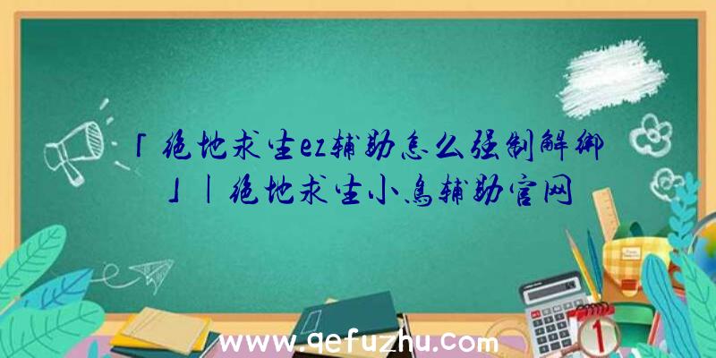 「绝地求生ez辅助怎么强制解绑」|绝地求生小鸟辅助官网